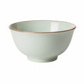 Bol 18 cm en céramique vert pâle émaillé pour repas style épuré