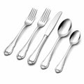Ménagère 5 pièces en acier inoxydable argenté - style classique pour la table