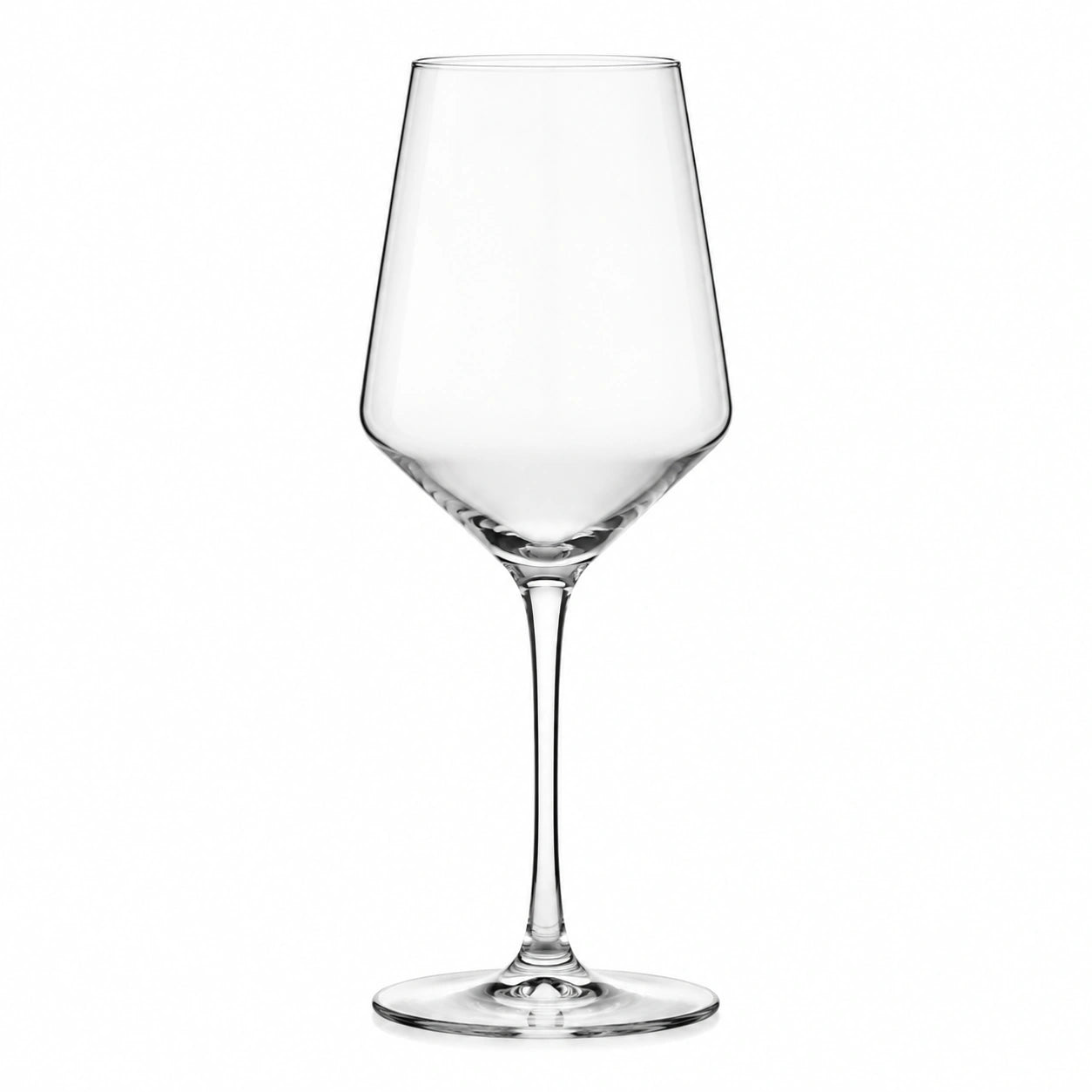 Verre à vin 450 ml H 23 cm en verre transparent à pied élégant