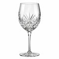 Verre à vin 450 ml 23 cm en verre transparent taillé à pied